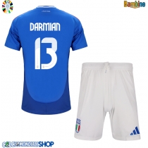 Maglie da calcio Italia Matteo Darmian #13 Prima Maglia Bambino Europei 2024 Manica Corta (+ Pantaloni corti)